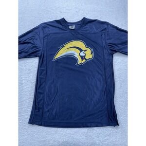 Vintage Buffalo Sabres NHL Hockey Jersey Men's Medium Blue Shiny Logo